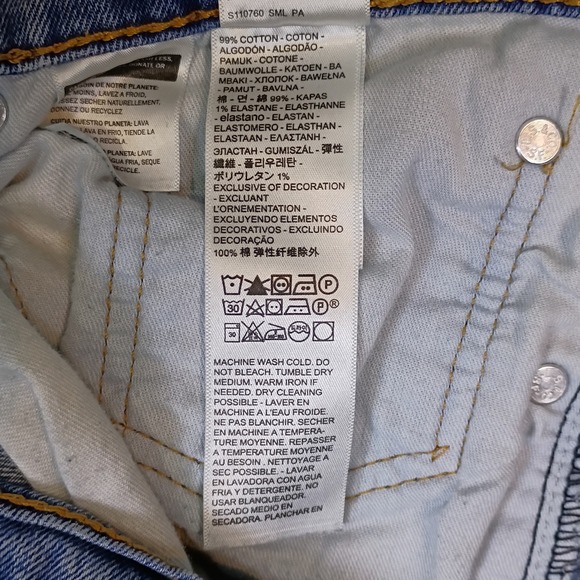 Levis 505 Mens 36x30 Blue Denim Jeans Straight Fit - Picture 12 of 14